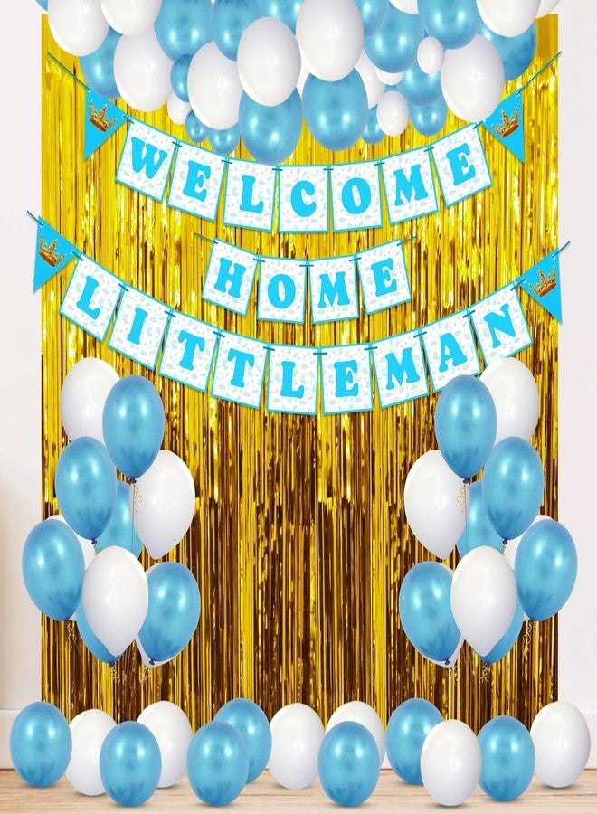 Zyozique™ Baby Boy Welcome Home Decoration Kit Paper Banner with Balloons for Baby Shower / Welcome Party / Birthday Party Supplies(Pack of 28) - Image 1